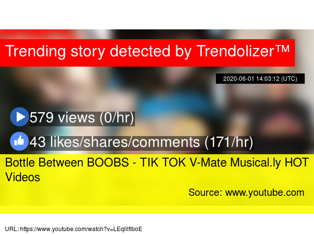 Bottle Between BOOBS - TIK TOK V-Mate Musical.ly HOT Videos->